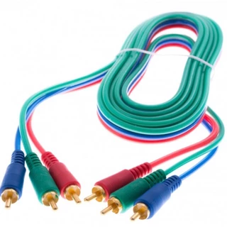 Cabo de Video Componente RGB 3x3 RCA 1,80m Sukram