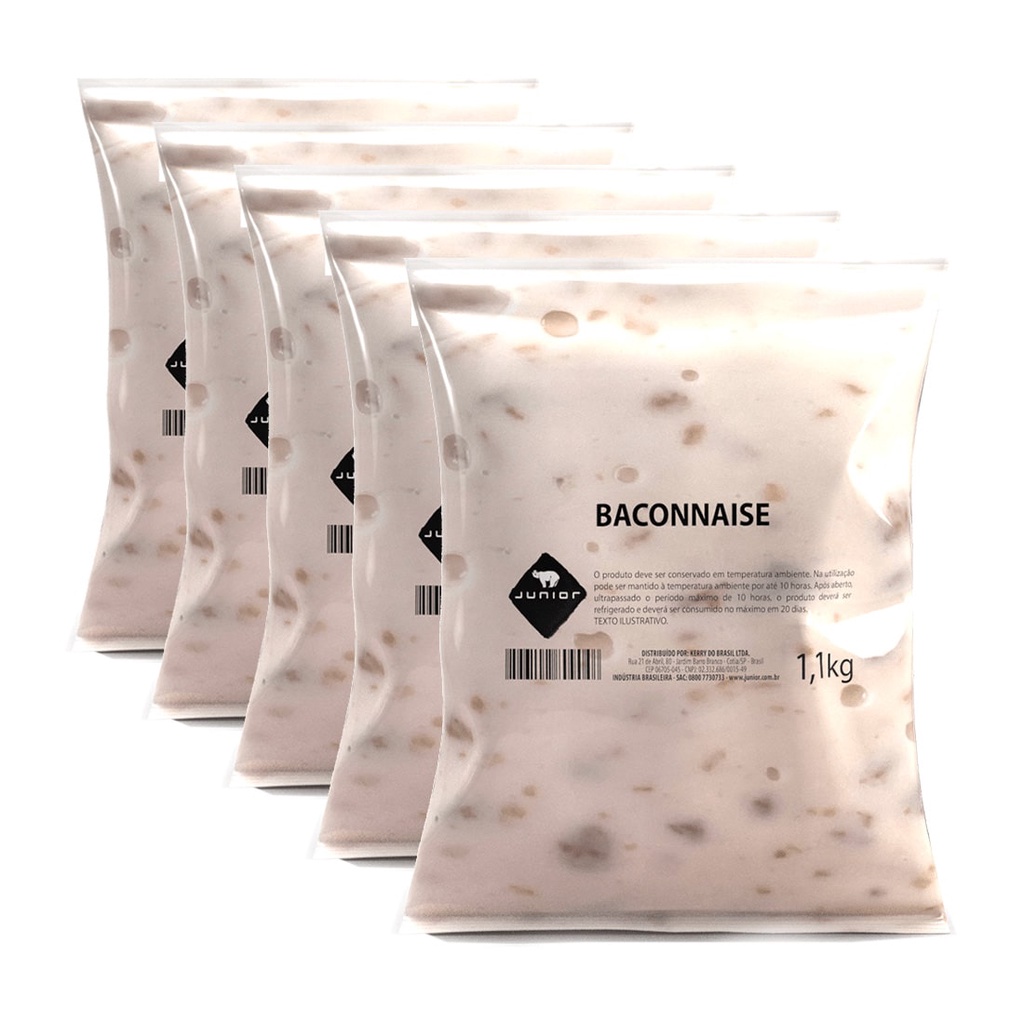 Maionese de Bacon Baconnaise Junior Pouch 1,1Kg Caixa 5 Un. | Shopee Brasil