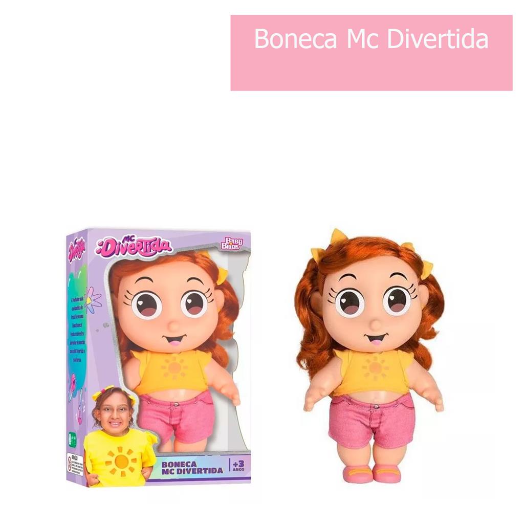 Boneca Mc Divertida Maria Clara 28cm r Original Baby Brink