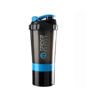 Coqueteleira Shaker 500ml Squeeze Academia Com 3 Divisões - Azul