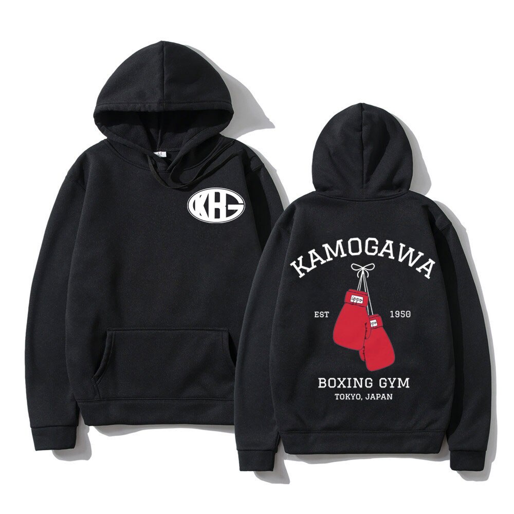 Anime Hajime No Ippo Hoodie Manga Kamogawa Boxe Ginásio Kgb Camisa De Suor Homem