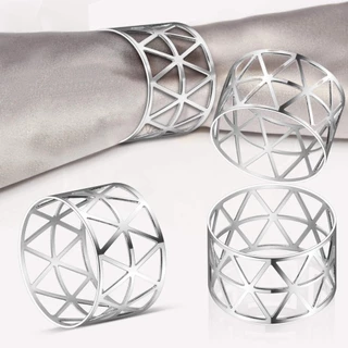 Kit 8 Anel Porta Guardanapo Dourado Decoração Mesa Casamento