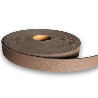 Tira de Couro Sintético 20mm Rolo Com 10 Metros - Marrom