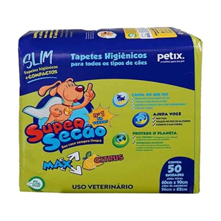Tapete Higiênico Super Secao Max Citrus Slim C/50 Unidades