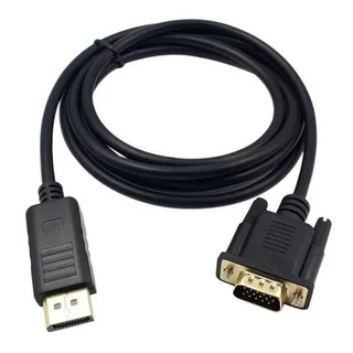 Cabo Displayport Macho X Vga Macho De 1,80 Metros Banhado