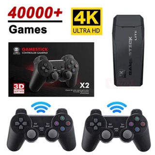 15000 Jogos X2 4K 60fps Retro Gaming Console Saída HDMI Baixa Latência TV Vara Portátil com Punho Duplo para PS1 PSP