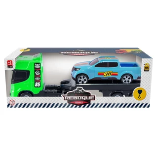 Caminhao Mini Reboque Com Carrinho Na Caixa 507 - Bs Toys