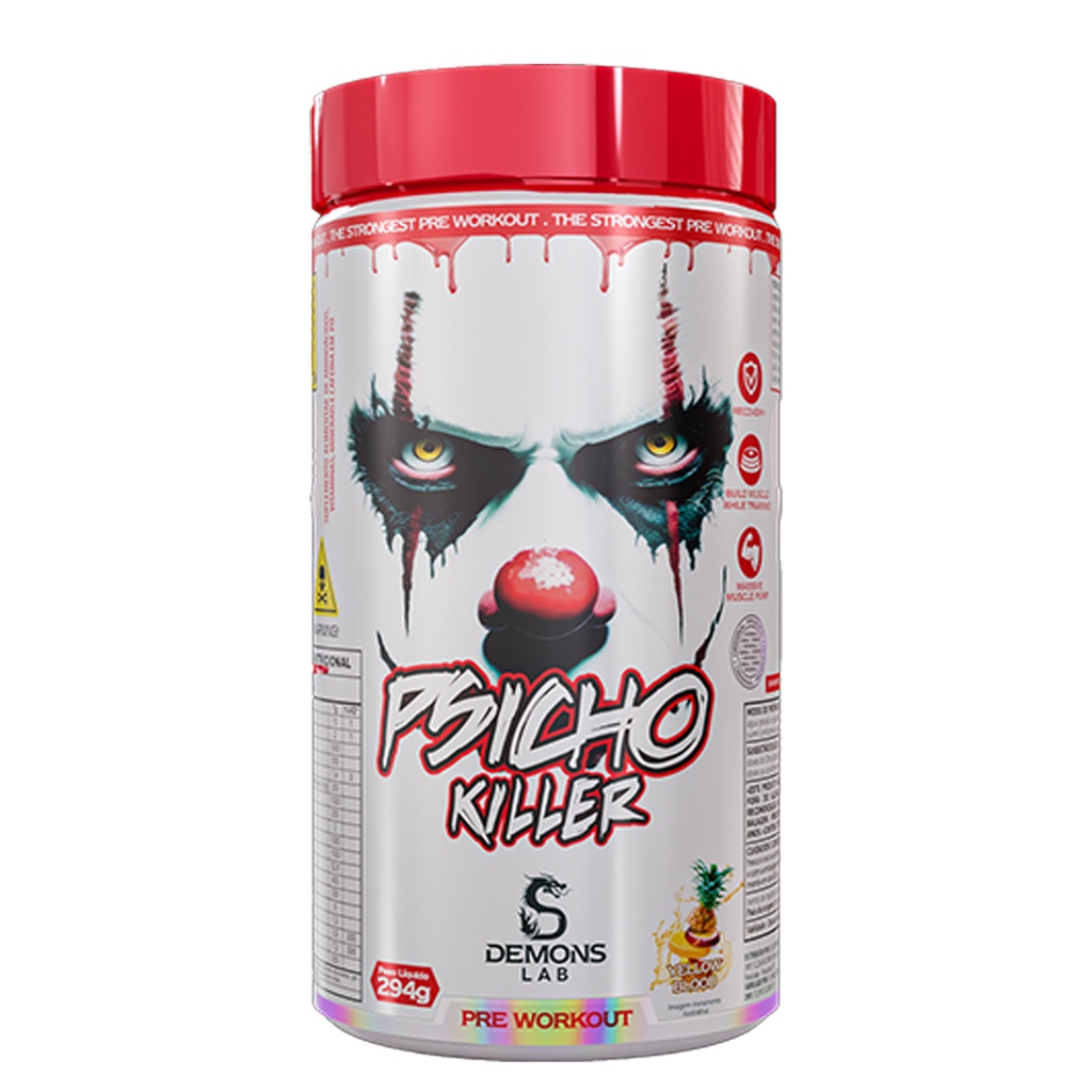 Psicho Killer Pre Workout 294g Pré Treino Demons Lab Shopee Brasil