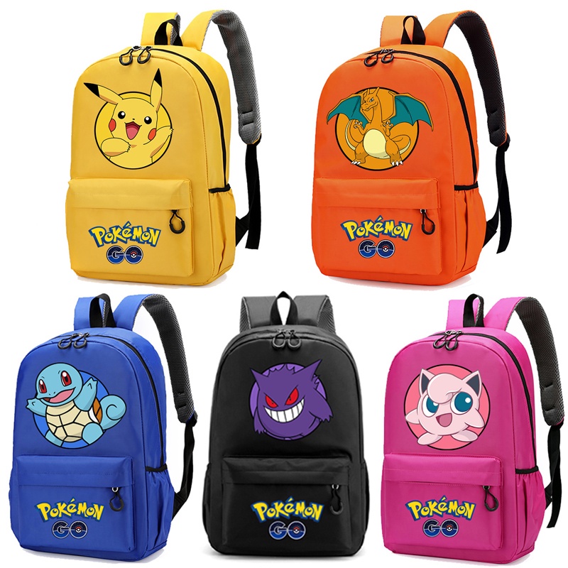 Bag e mini mochila Pokemon Pikachu tipo eletrico desenho geek anime