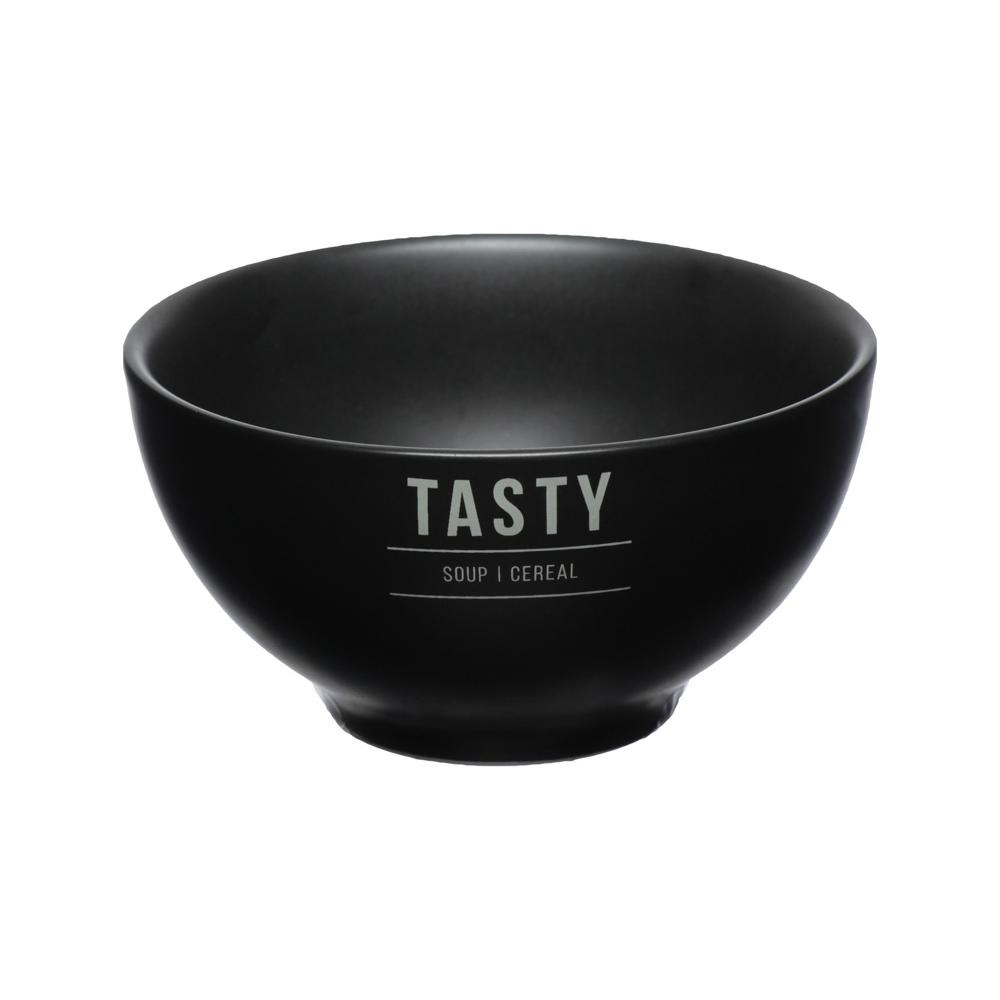 Bowl Manhattan em Porcelana Preta 12,5x12,5x6cm 440ml - Hauskraft