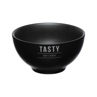 Bowl Manhattan em Porcelana Preta 12,5x12,5x6cm 440ml - Hauskraft