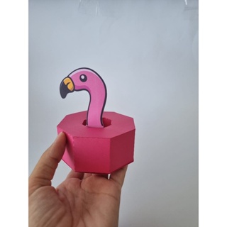 Caixa boia flamingo