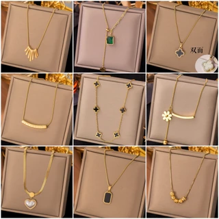 Exquisito Colar De Aço Titânio Feminino Anti-Desbotamento Moda Curto Acessórios Gift