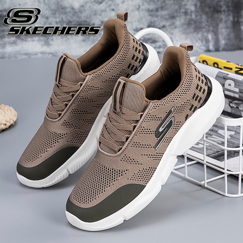 2023 Tênis Homens De Estoque Pronto Esportivos Viagem Ao Ar Livre Sapatos De Corrida De Fitness Leve * Skechers _ Men's Casual Fashion Shoes