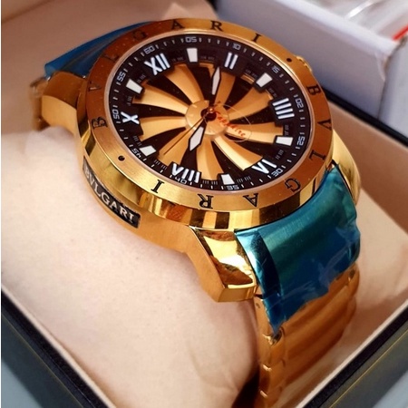 Relogio Masculino Dourado Banhado a Ouro 18k De Luxo