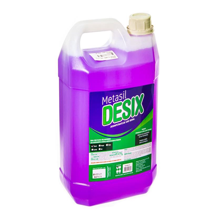 Desinfetante Bactericida Uso Geral Metasil Desix Floral 5l | Shopee Brasil