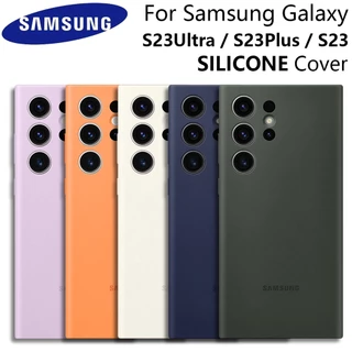 Capa De Proteção Original Em Silicone Para Samsung Galaxy S23 Ultra Soft Camera S23 Plus