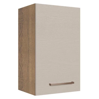 Armário de Cozinha Aéreo 40 cm 1 Porta Rustic/Crema Agata Madesa em Oferta na Shopee
