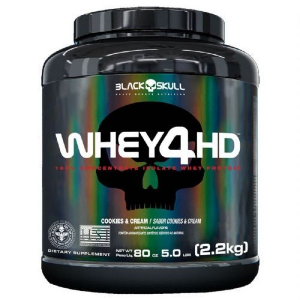 Whey 4 HD – 2200g Cookies & Cream – Black Skull