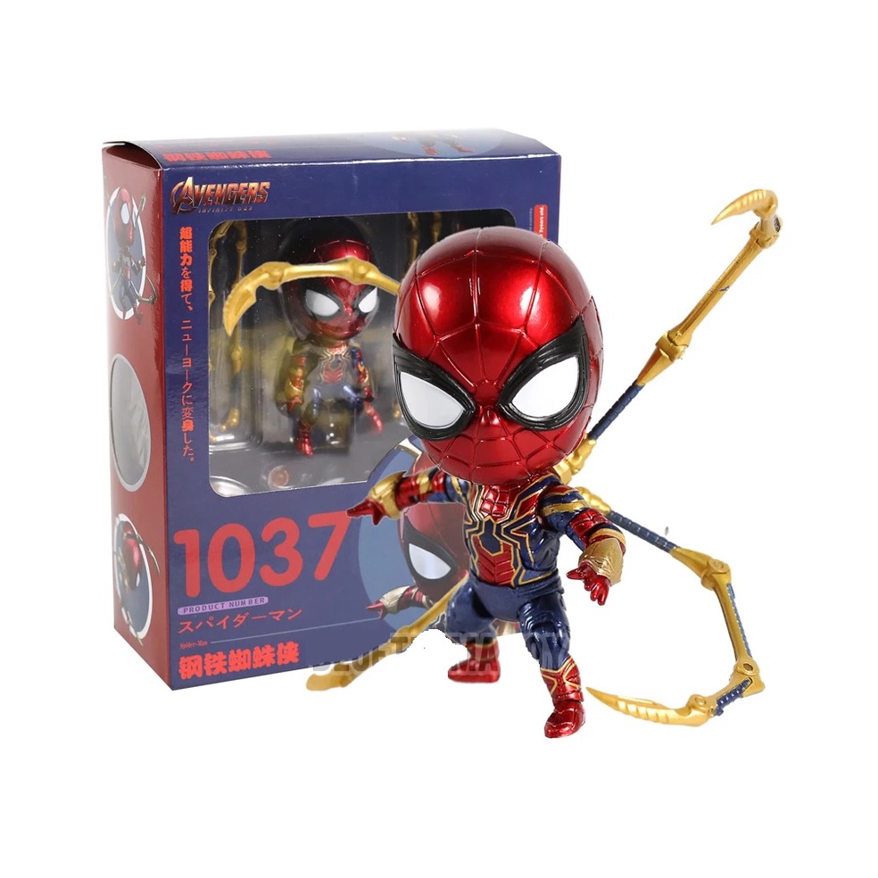Nendoroid Vingadores Aranha Pantera Deadpool Capitão Thor