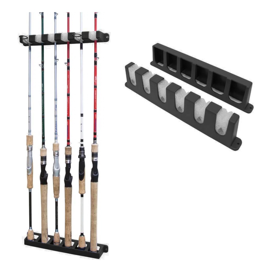 Porta Varas Pesca Suporte Parede Rod Rack Aquafishing - 6 varas ...