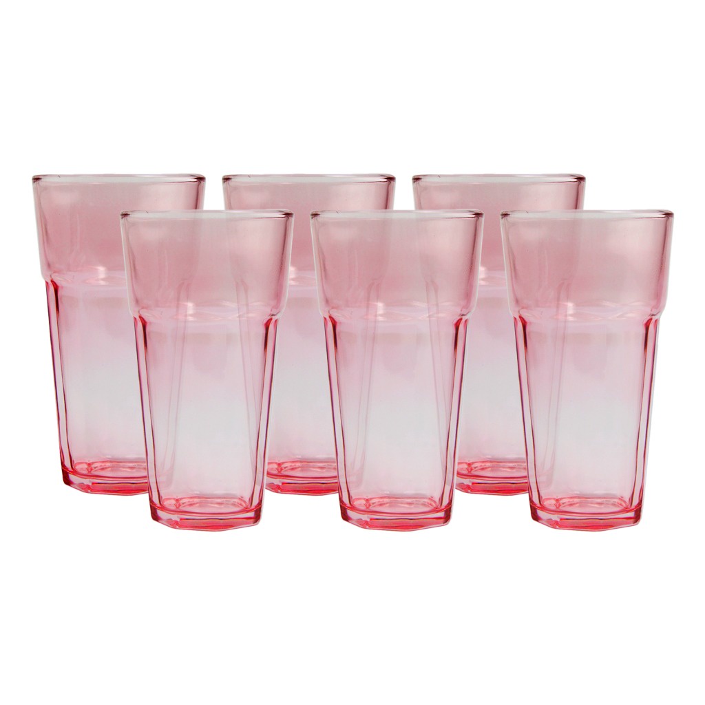 Copos de Vidro 6 unidades Rosê Modelo Soho - Hauskraft 385ml