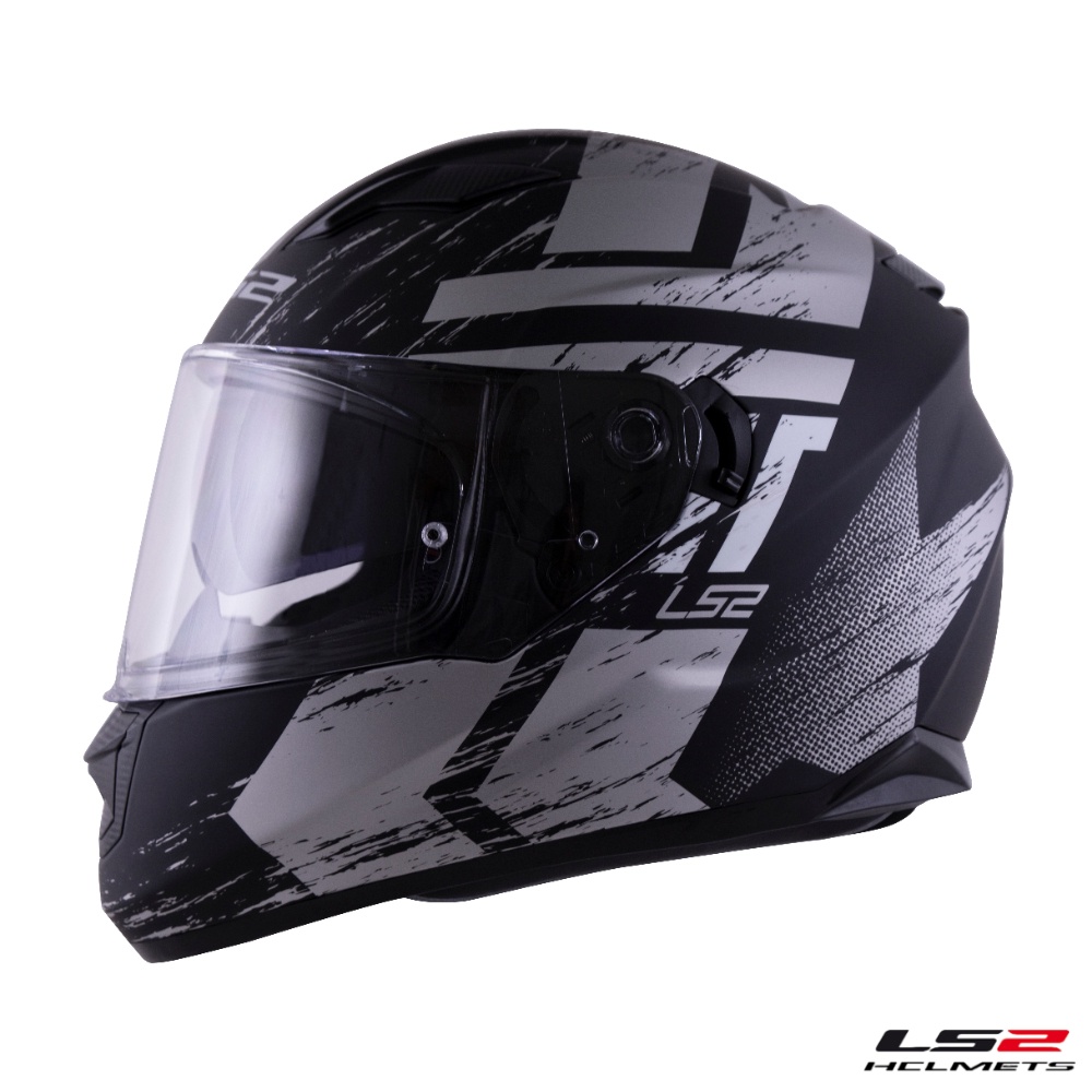 Capacete Ls2 Stream Ff320 Hunter Preto Fosco Titanium | Shopee Brasil