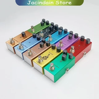 JAC Pedal De Guitarra Elétrica Vintage Overdrive/distortion Crunch/tremolo/classic Chorus/digital Delay