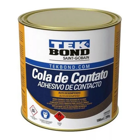 Adesivo Cola de Contato Tekbond 200g para Sapateiro