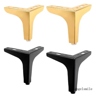 4 Peças Pés Sofá Cama Móveis Ferro Substituição (Gold Black)