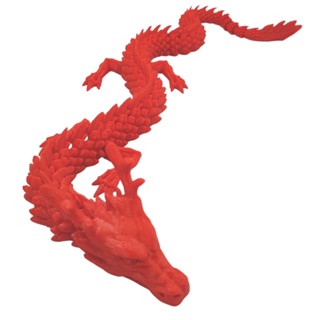 Dragão Articulado flexível modelo chinês Vermelho
