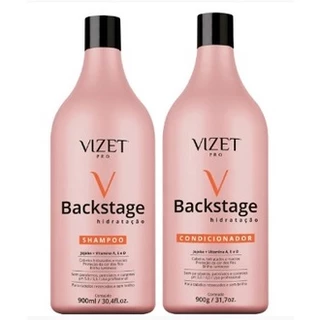 Backstage Hidratação Shampoo + Máscara condicionante 900ml Vizet Profissional