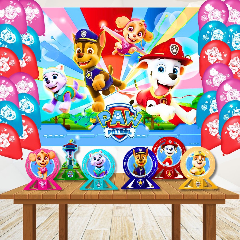 Adesivo Miguel patrulha canina  Paw patrol birthday decorations, Paw patrol  birthday, Paw patrol