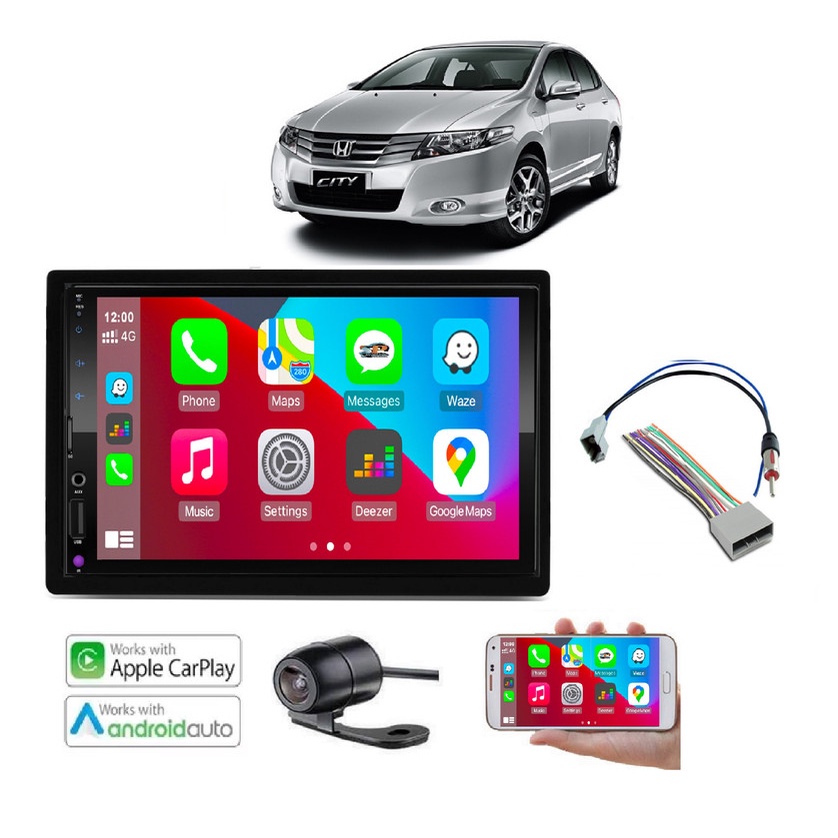 Mp5 Multimidia AndroidAuto Carplay Honda City 2009 2010 2011