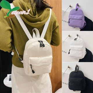 ESPOIR Mini Mochila Tendência Nylon Moda Branca
