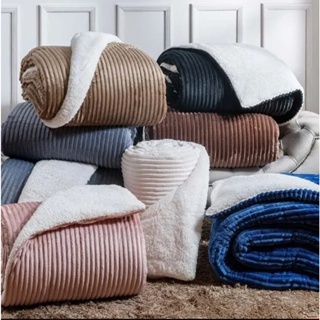 Cobertor Manta Canelada Fofinha Sherpa 2,20 X 1,80 Mt Varias Cores O Melhor Preço