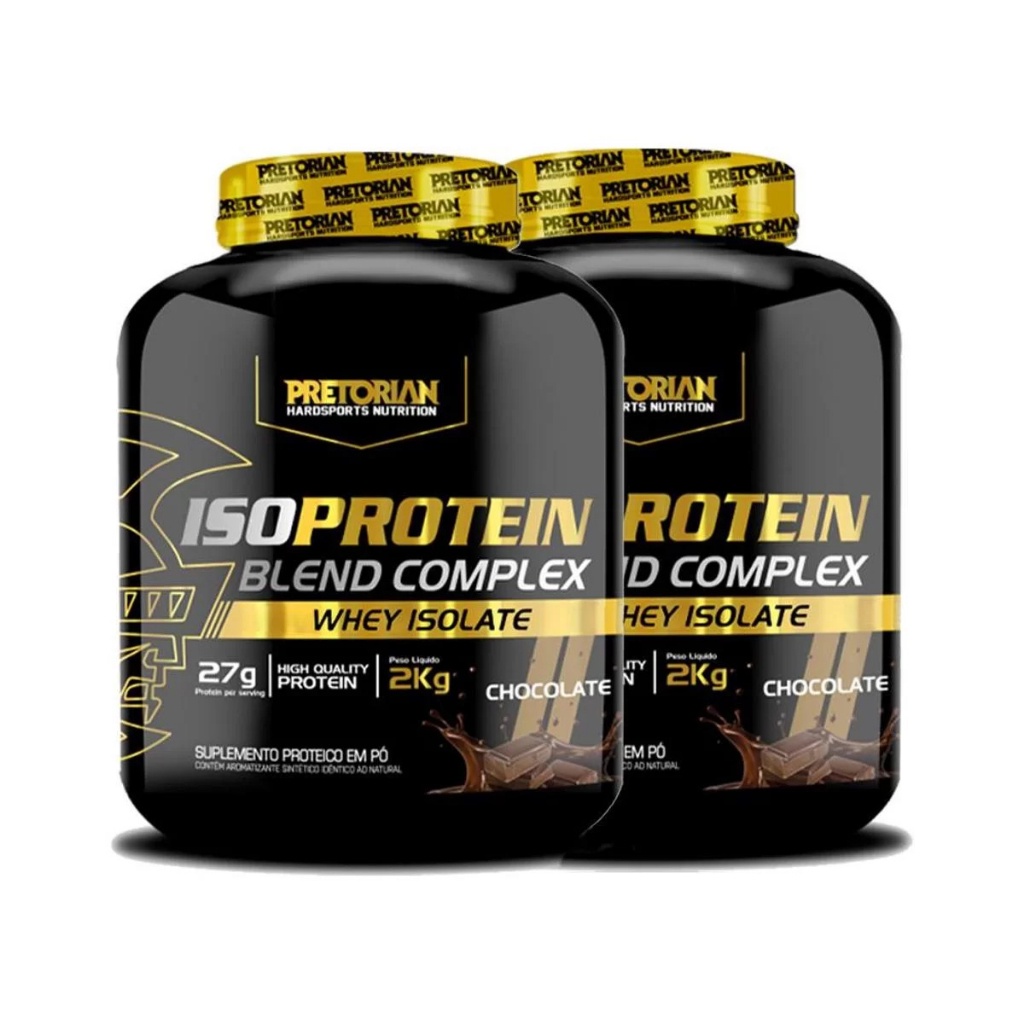 Kit 2x Whey Protein Isolado Blend 2Kg – Pretorian