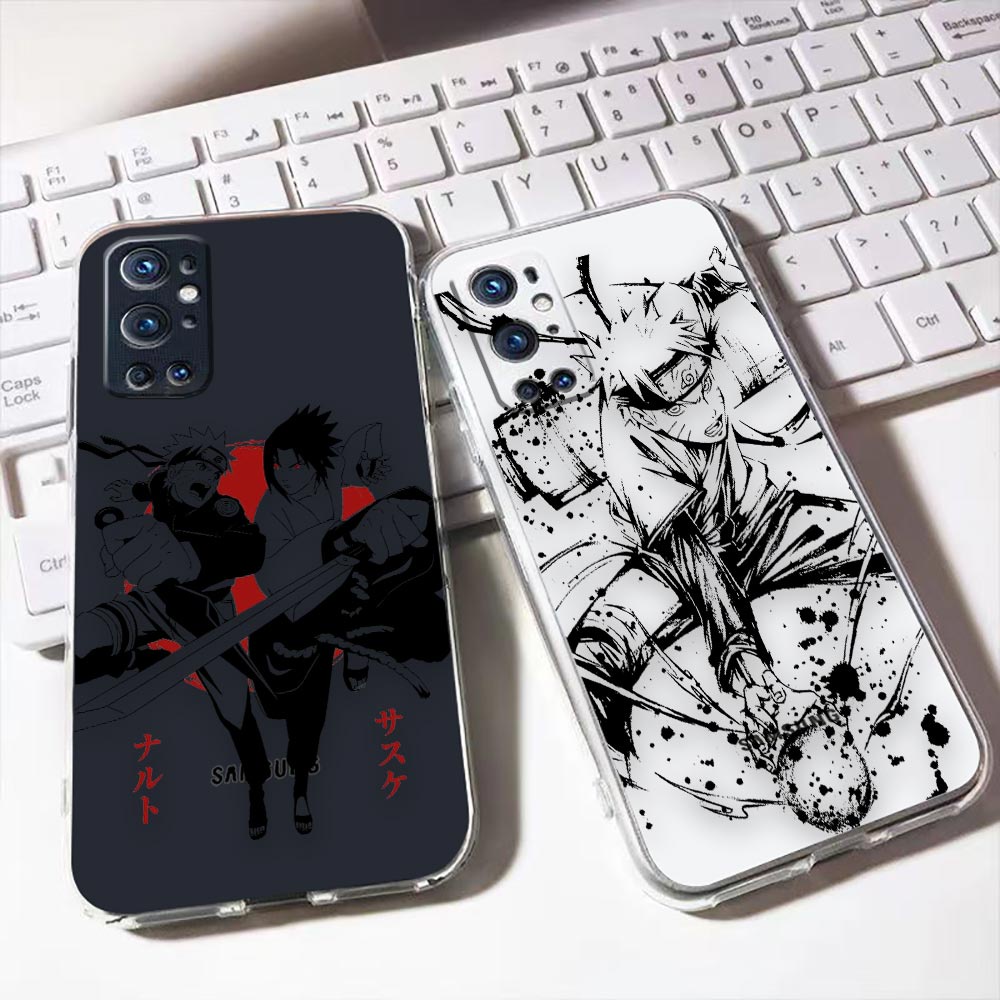 Anime Uchiha Sasuke Naruto Uzumaki Ninjias Estojo De Telefone Transparente Para Samsung Galaxy S22 S21 FE S20 S10 Nota20 10 Ultra Plus Pro A73 A72 A71 A53 A52 A51 A50 A42 A33 A30 A20
