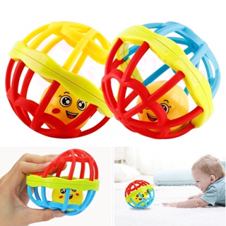 Anel De Treinamento De Bolas De Silicone Para Bebês Rattles 9cm