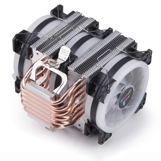 GMRGB Cooler Processador 3 Fan 120mm Led Rgb Intel E Amd 150w 115x X79 X99 1700 2011 AM4 AM3 AM2 FM2