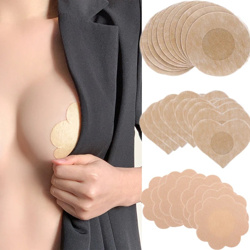 Sutiã de silicone invisível sem costura para mulheres, almofadas de peito  reutilizáveis, pegajosas, capas de mamilo, roupas íntimas - AliExpress