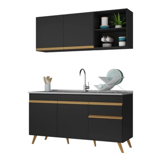 Armário de Cozinha Compacta 150cm Veneza Multimóveis V2079