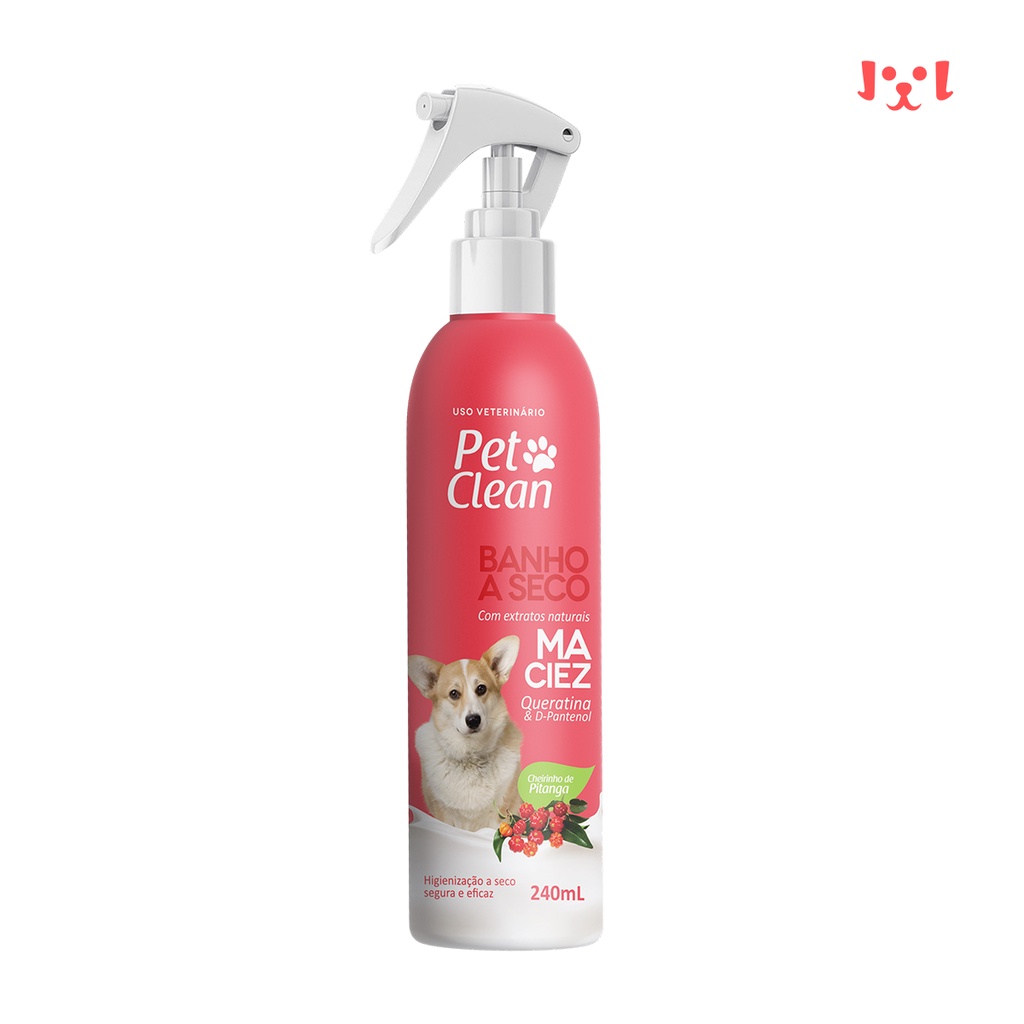 Banho A Seco Maciez Para Cachorro E Gato Pet Clean 240ml
