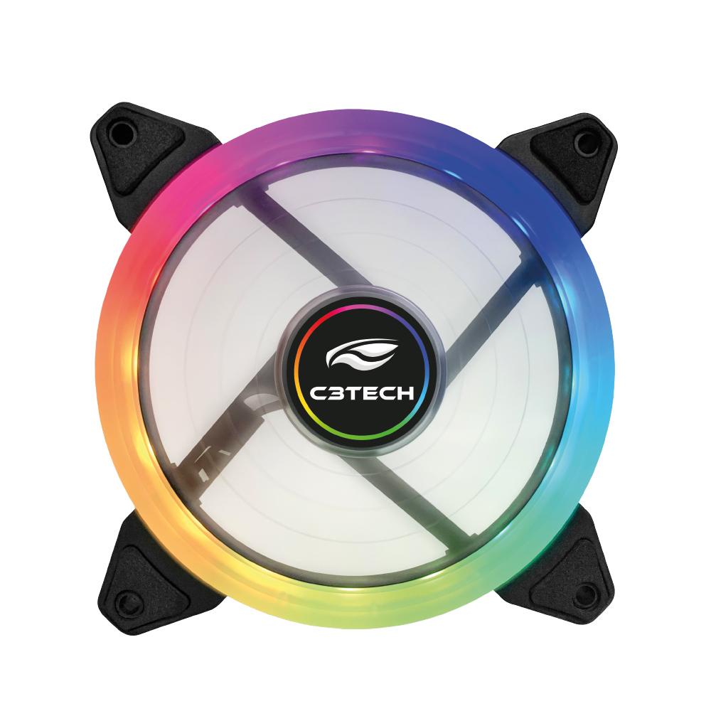 Cooler Fan RGB 120mm F11-L220RGB C3Tech Gaming | Shopee Brasil