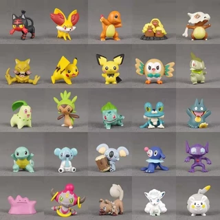 144 Peças Pokemon Pikachu squirtle animated Personagem pokeball ivysaur Pocket Modelo Monstro Miniatura De Coleção De Bonecas Para Crianças