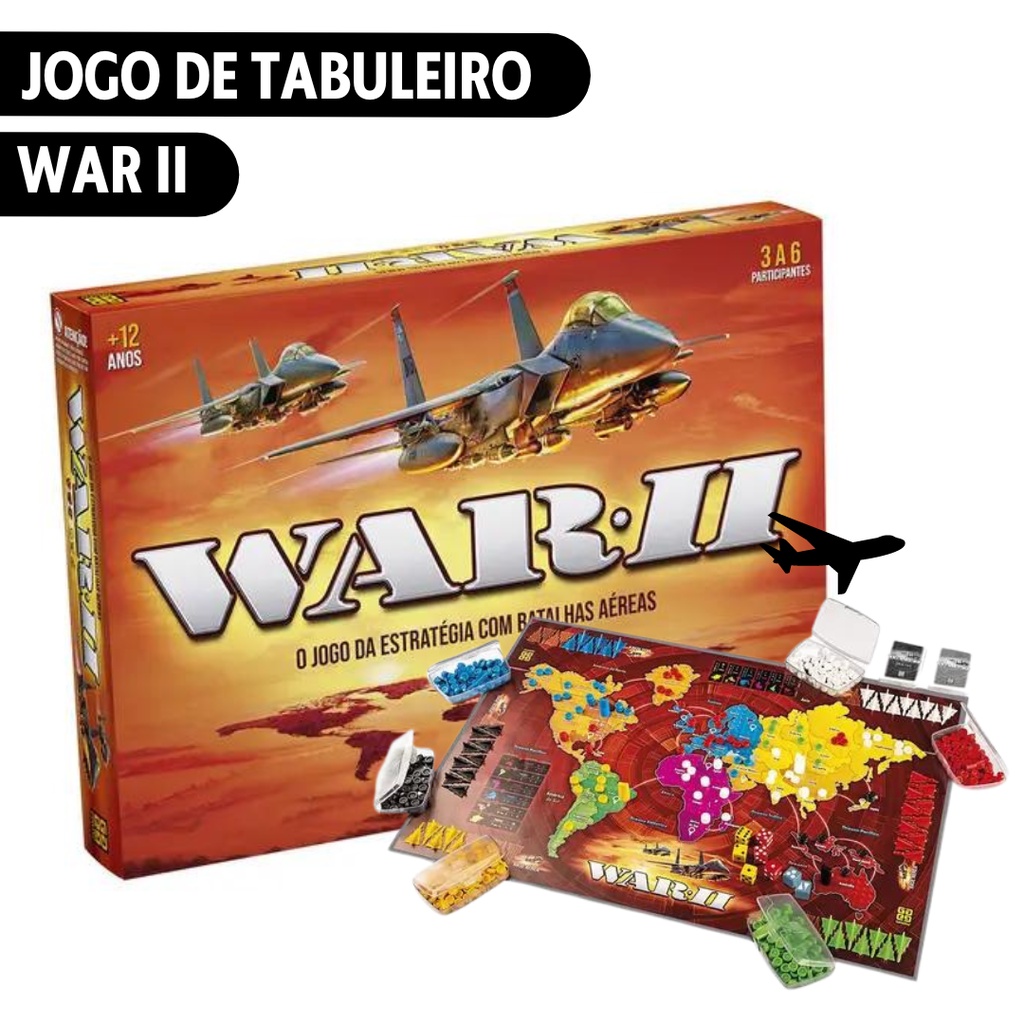 Jogo Tabuleiro War Ii 2 Grow Lacrado - Jogo De Estrategia