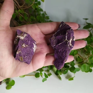 Pedra Bruto Purpurita P e M / Natural / Cristal Proteção Psíquica