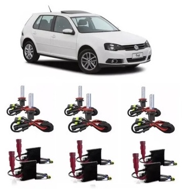 Kit Xenon Completo Golf 2008 2009 2010 2011 2012 Top Carro
