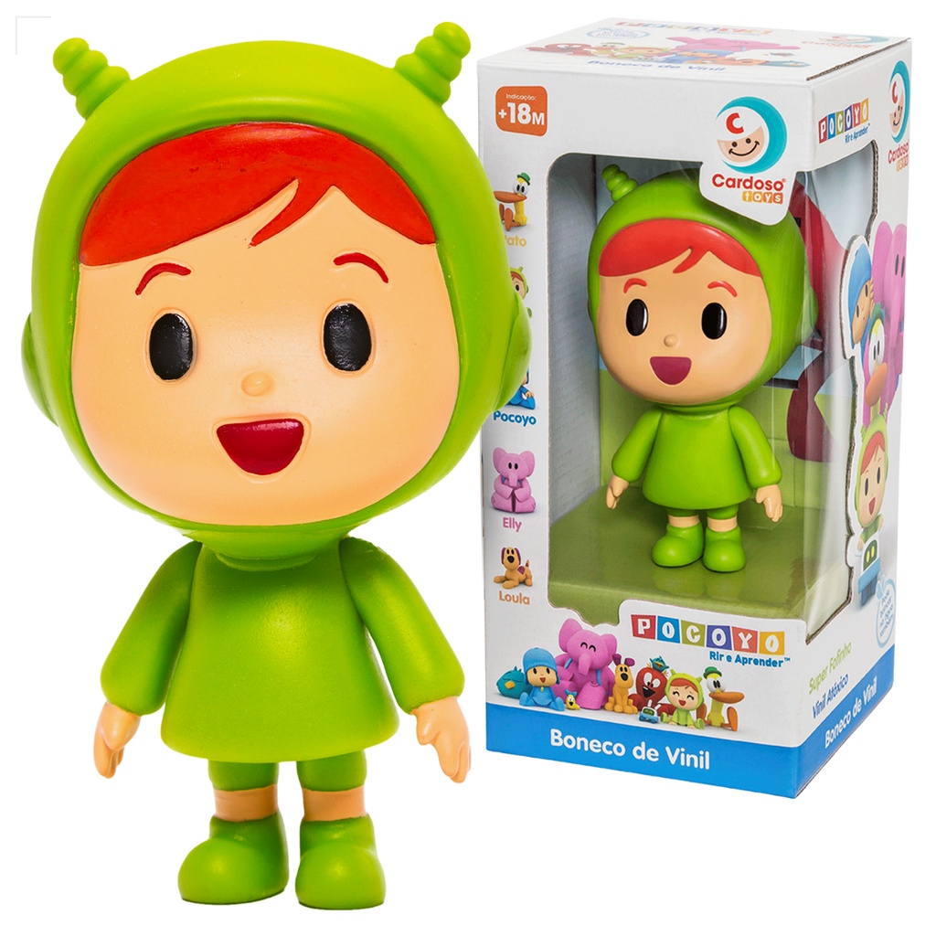 Boneco Nina De Vinil - Turma Do Pocoyo - 3021 - Cardoso - Real Brinquedos