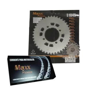 Kit Relação Suzuki Intruder 250 Aço 1045 Maxx Transmissão